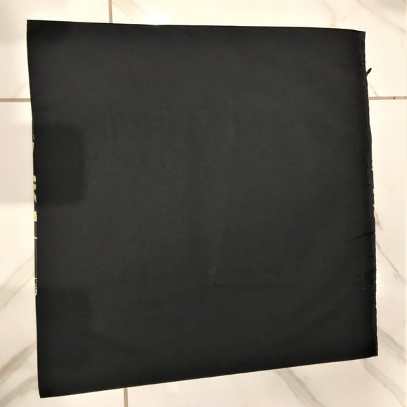 Brand New Lot 7pc Chinese Oriental Cushion Cover Black Satin Chinese Calligraphy - Picture 3 of 3